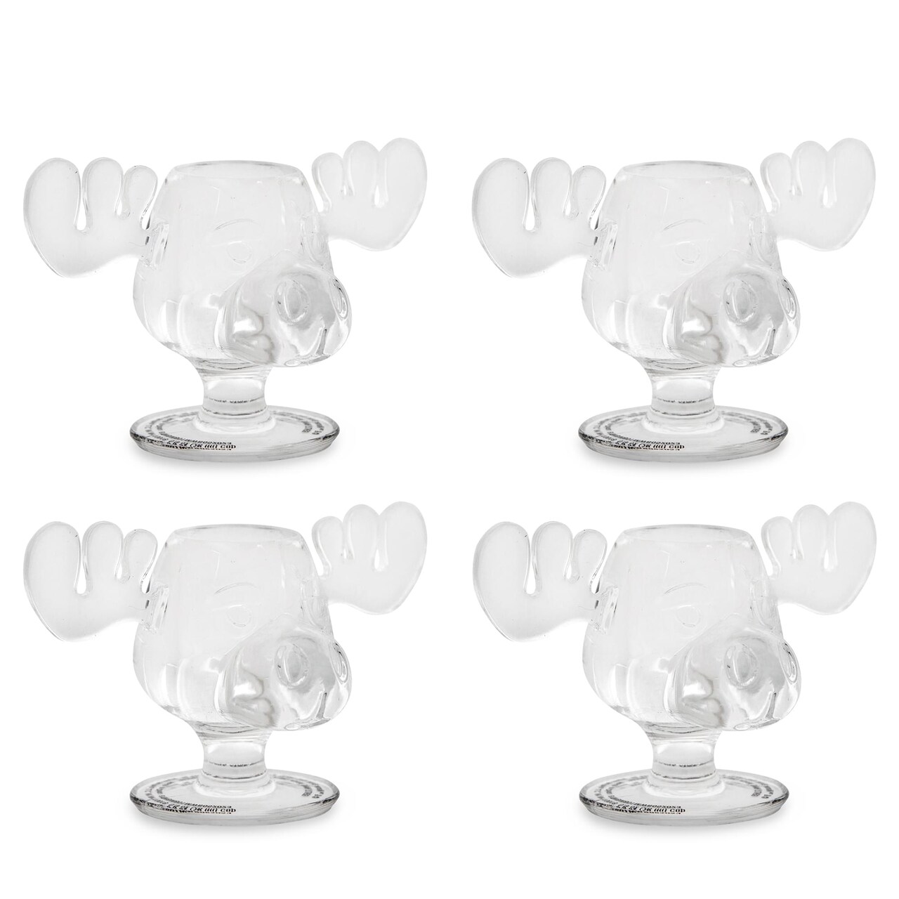 National Lampoon's Christmas Vacation Moose Head Shot Glasses | Set of 4